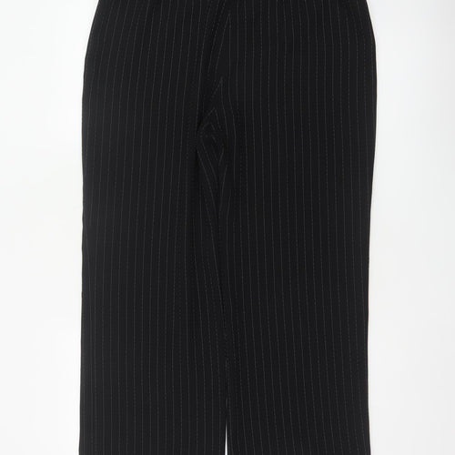 Anne Brooks Women’s Black Pinstripe Petite UK 14 Straight Dress Trousers