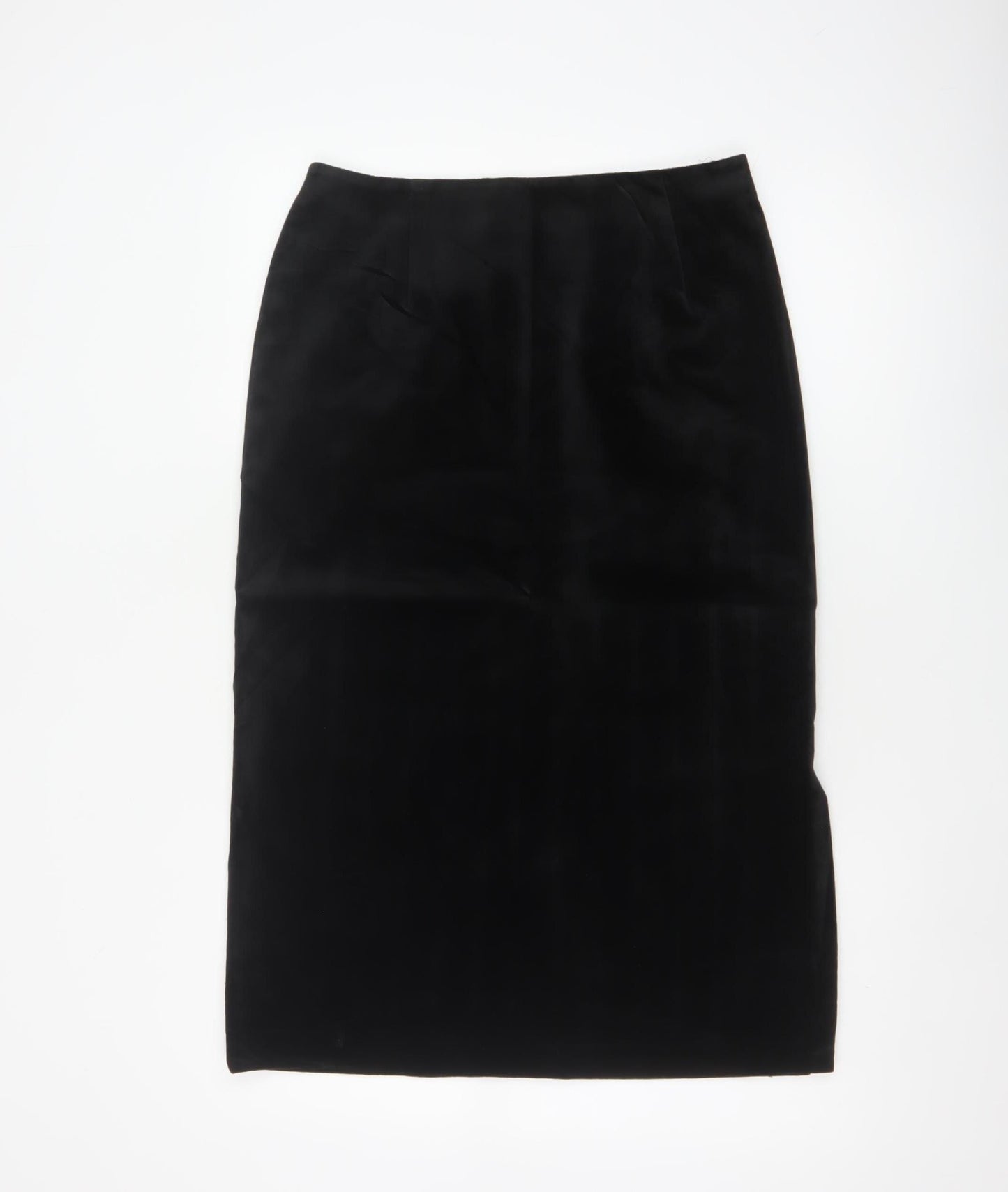 St Michael Marks & Spencer Women Black UK 14 Long Pencil Skirt