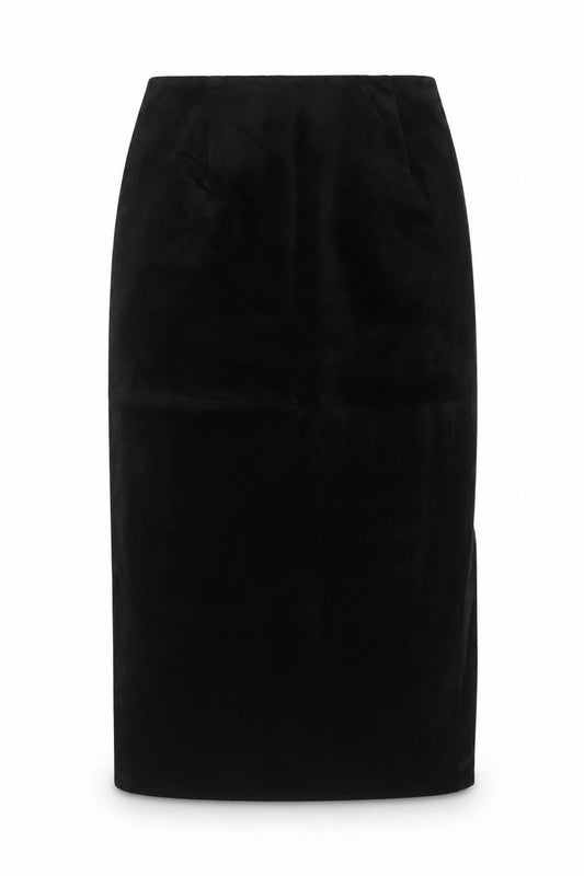 St Michael Marks & Spencer Women Black UK 14 Long Pencil Skirt