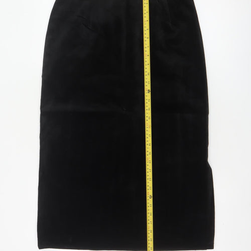 St Michael Marks & Spencer Women Black UK 14 Long Pencil Skirt