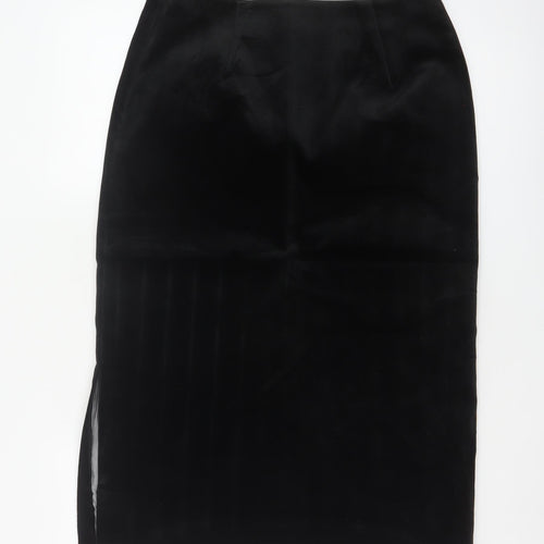 St Michael Marks & Spencer Women Black UK 14 Long Pencil Skirt
