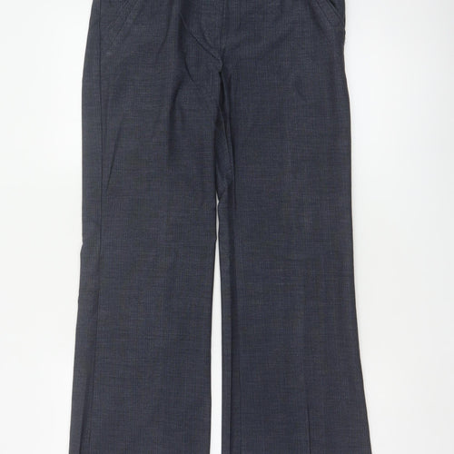 Next Women’s Blue Size 8R Tailored Bootcut Dress Trousers Pockets
