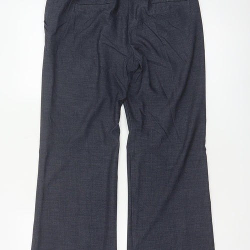 Next Women’s Blue Size 8R Tailored Bootcut Dress Trousers Pockets