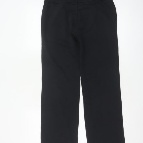 Nike Women’s Black S Logo Fleece Jogger Trousers Drawstring Pockets