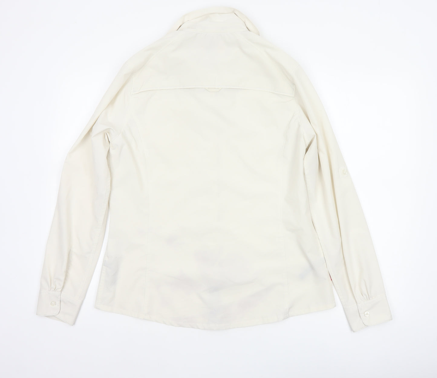 Craghoppers Women Ivory UK 14 Long Sleeve Outdoor Button-Up Shirt