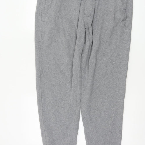 FatFace Men’s Grey Marl XL Cotton Blend Cuffed Drawstring Joggers