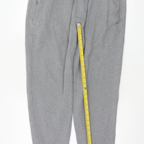 FatFace Men’s Grey Marl XL Cotton Blend Cuffed Drawstring Joggers