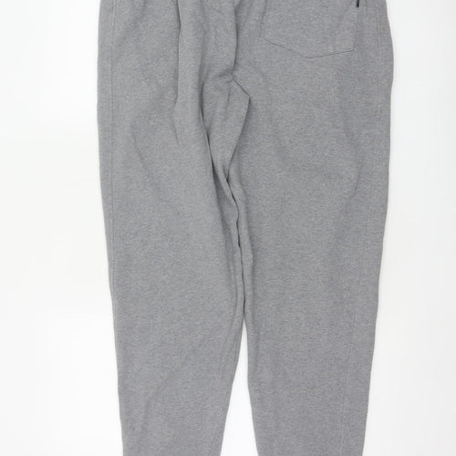 FatFace Men’s Grey Marl XL Cotton Blend Cuffed Drawstring Joggers