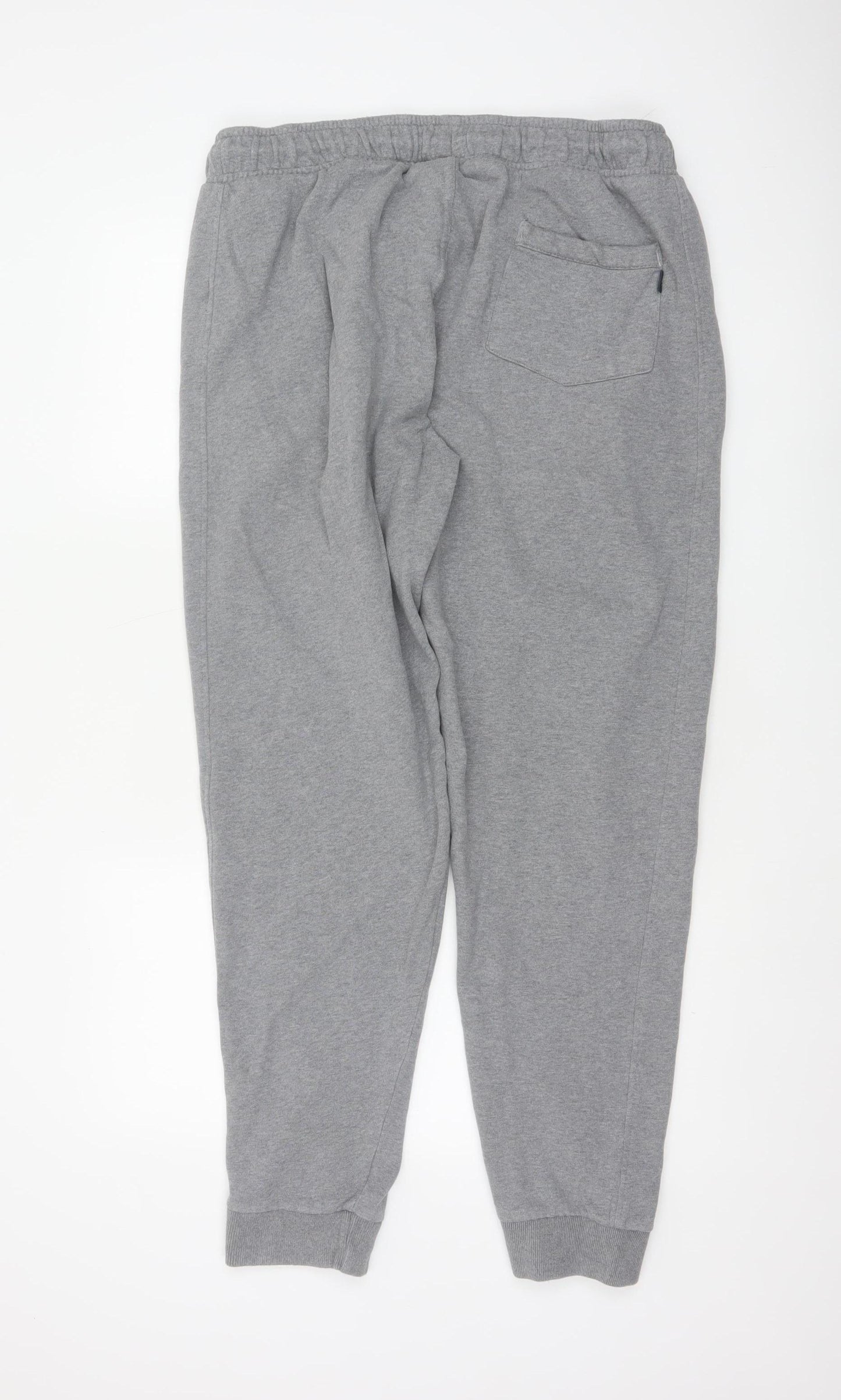 FatFace Men’s Grey Marl XL Cotton Blend Cuffed Drawstring Joggers