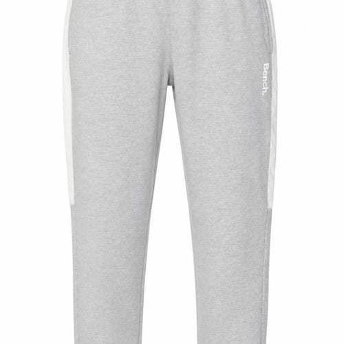 Bench Men’s Grey XL Logo Stripe Fleece Jogger Sweatpants