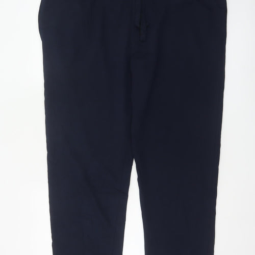 Marks & Spencer Men's Blue 2XL Long Jogger Stretch Drawstring Trousers