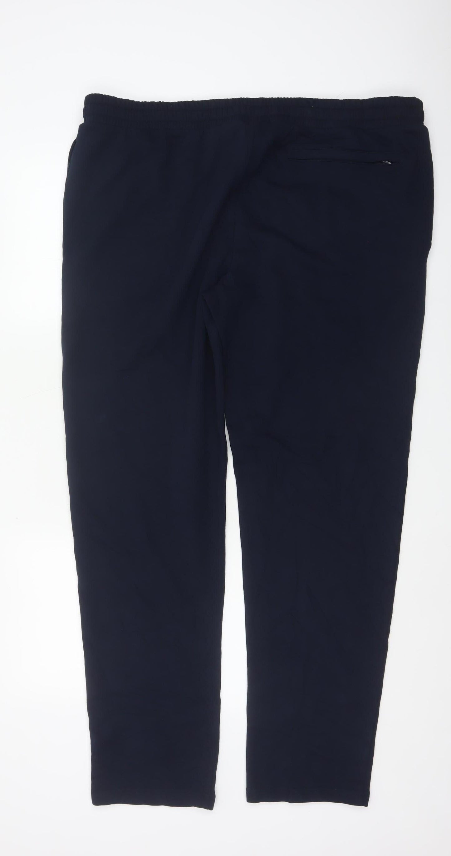 Marks & Spencer Men's Blue 2XL Long Jogger Stretch Drawstring Trousers