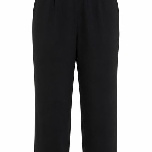 Marks and Spencer Women Black Size 12 Short Straight Tailored Trousers