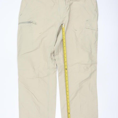 Columbia Men’s Beige 38 Cargo Trousers Straight Leg Outdoor Hiking