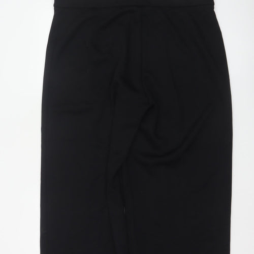 M&S Women’s Black Size 20 Short Wide Leg High Rise Trousers