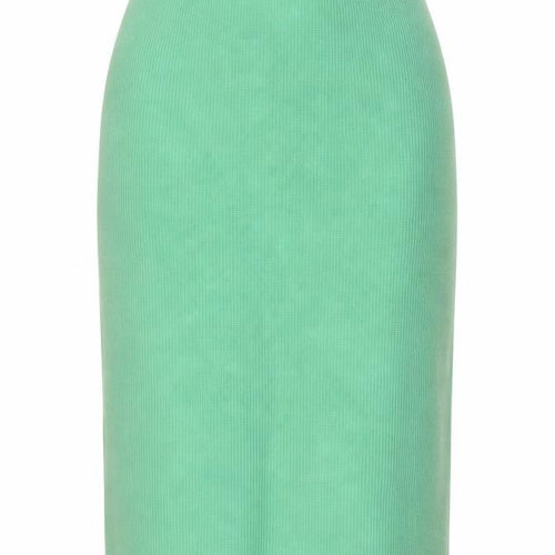 Marks & Spencer Women Green L Rib Knit Pencil Long Skirt