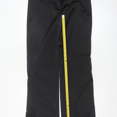 River Island Women’s Black UK 12 Bootcut Dress Trousers Stretch