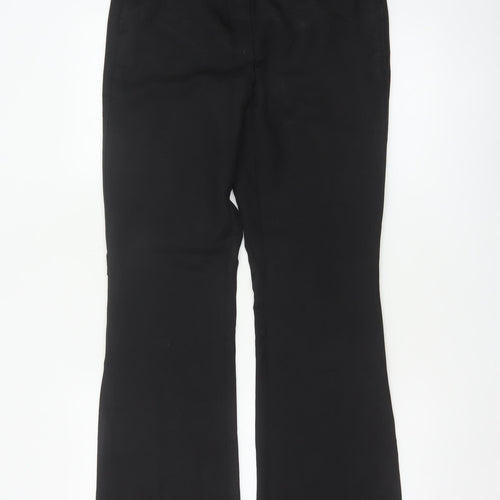 Next Women’s Black UK 8 Flared Dress Trousers Smart Workwear