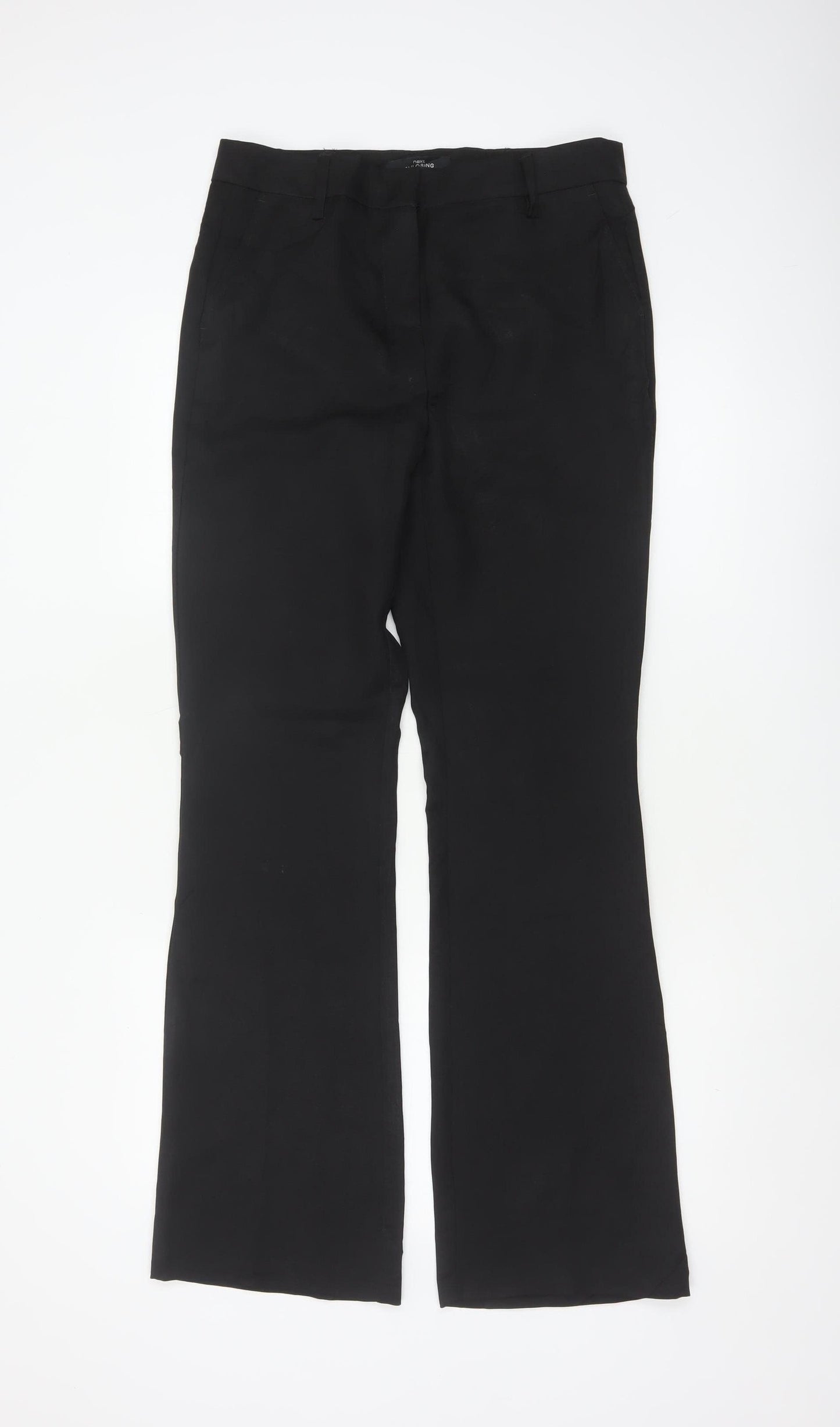 Next Women’s Black UK 8 Flared Dress Trousers Smart Workwear