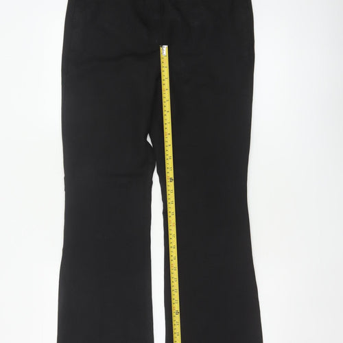 Next Women’s Black UK 8 Flared Dress Trousers Smart Workwear