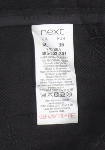 Next Women’s Black UK 8 Flared Dress Trousers Smart Workwear
