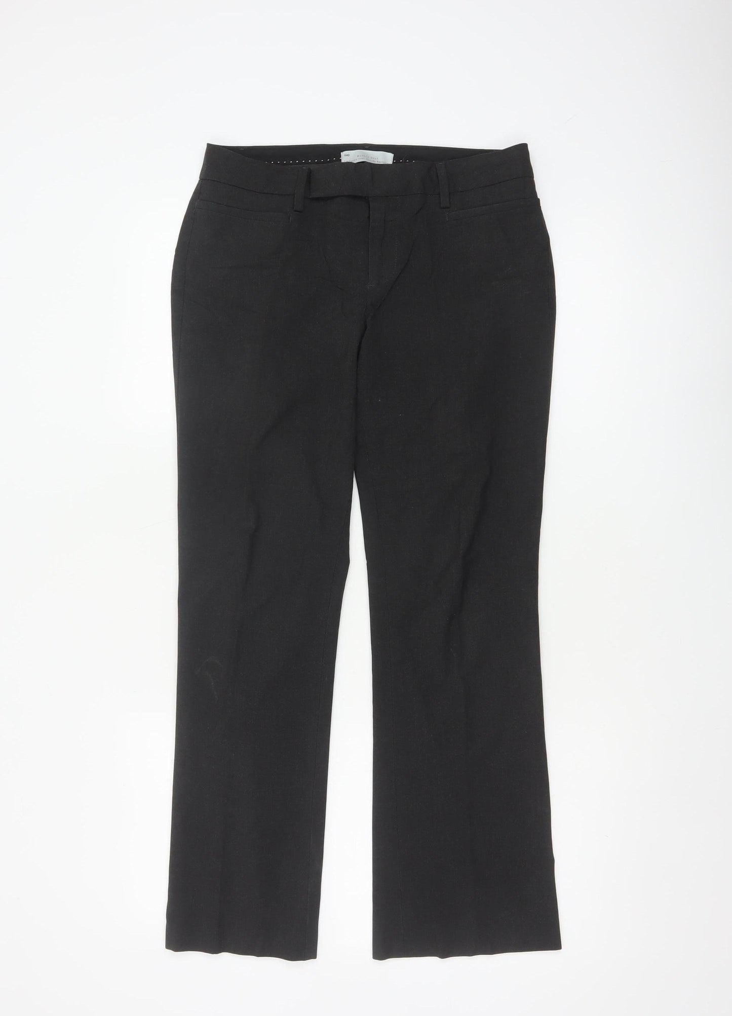 Gap Women Black UK 4 Modern Boot Stretch Tailored Work Trousers