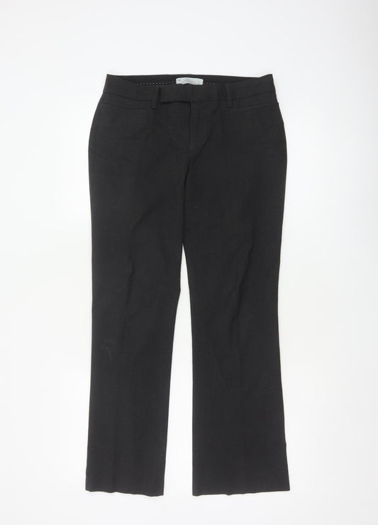 Gap Women Black UK 4 Modern Boot Stretch Tailored Work Trousers