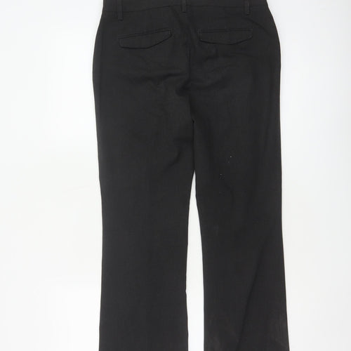 Gap Women Black UK 4 Modern Boot Stretch Tailored Work Trousers