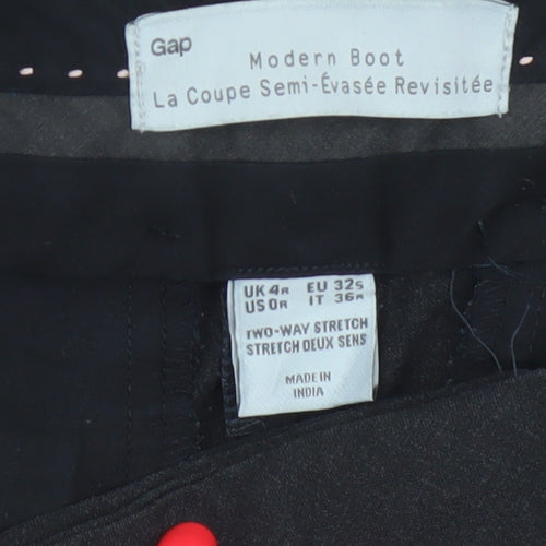 Gap Women Black UK 4 Modern Boot Stretch Tailored Work Trousers