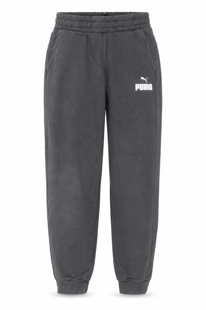 Puma Boys Black 13-14 Years Jogger Sweatpants Elastic Waist Pockets
