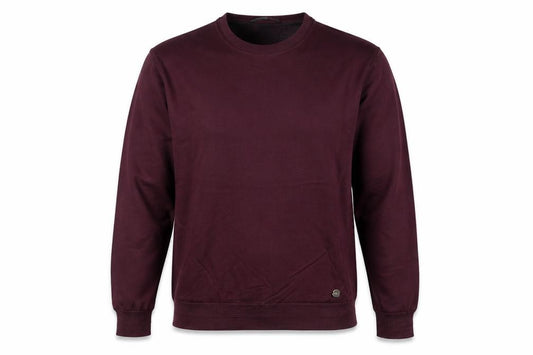 Sartoria Italiana Men’s Red L Crew Neck Pullover Knit Jumper Elbow Patches