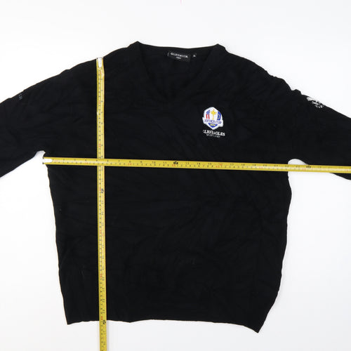 Glenmuir Men’s Black XL V-Neck Pullover Ryder Cup 2014 Lambswool Golf