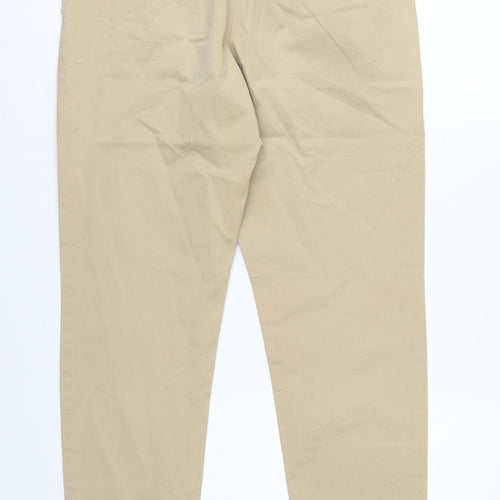 Gap Women’s Beige UK 8 Regular Straight Khaki Chino Trousers