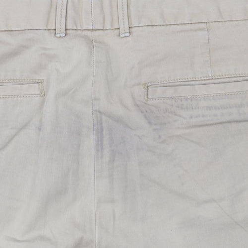Gap Women’s Beige UK 8 Regular Straight Khaki Chino Trousers