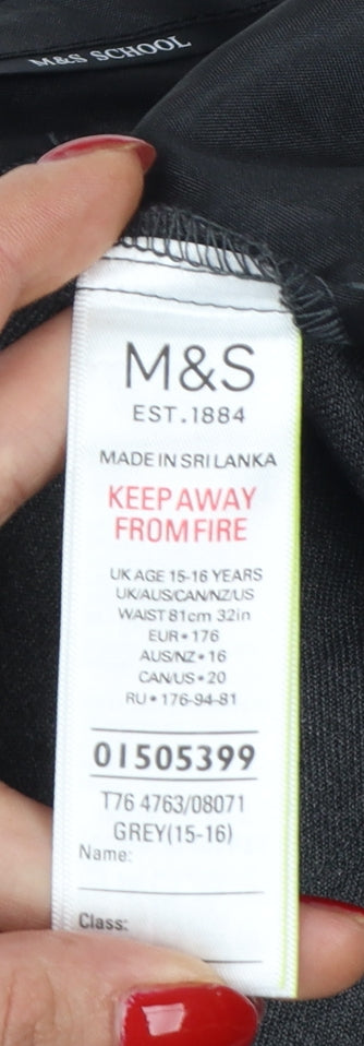 Marks and Spencer Boys Grey 15-16 Years Skinny Leg School Trousers NWT