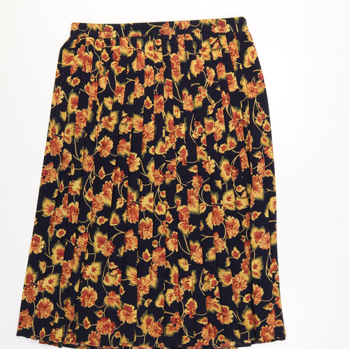 Debenhams Classics Women’s Multicoloured Floral Flared Midi Skirt UK 16