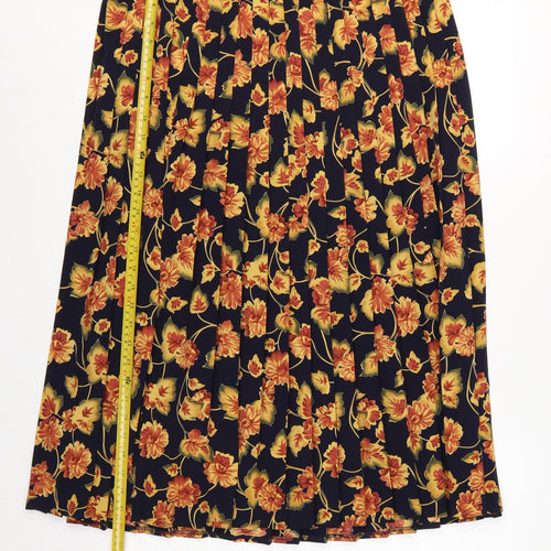 Debenhams Classics Women’s Multicoloured Floral Flared Midi Skirt UK 16