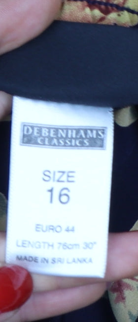 Debenhams Classics Women’s Multicoloured Floral Flared Midi Skirt UK 16
