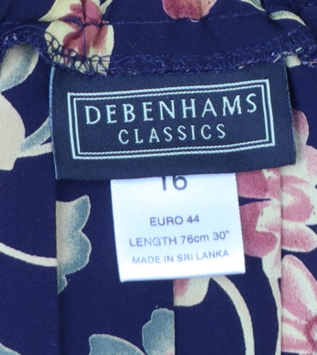 Debenhams Classics Women’s Multicoloured Floral Flared Midi Skirt UK 16