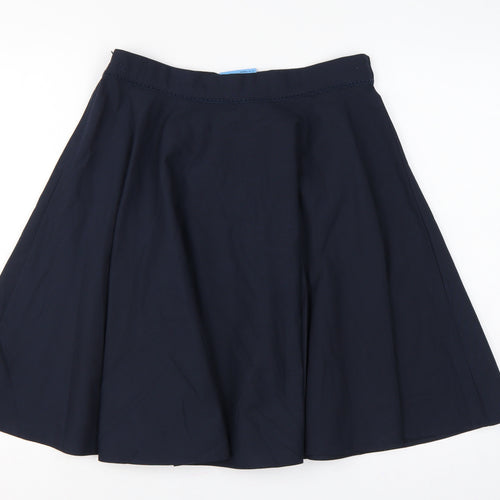 Marks & Spencer Girls Navy 15-16 Years Regular Fit Pleated School Skirt