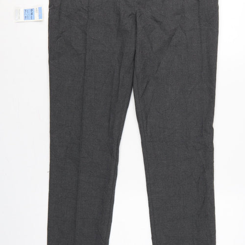 Marks & Spencer Boys Grey School Uniform Trousers 15-16 Years 32in Waist
