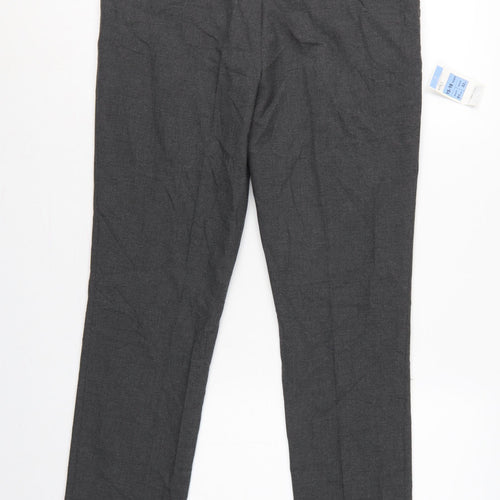 Marks & Spencer Boys Grey School Uniform Trousers 15-16 Years 32in Waist