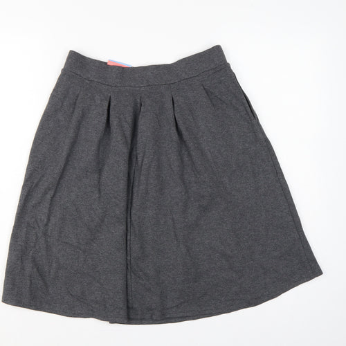 Marks and Spencer Girls Grey 15-16 Years Regular Fit School Uniform Skirt