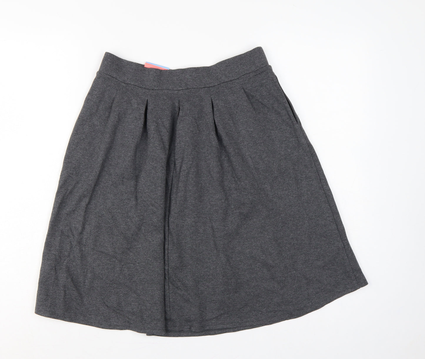 Marks and Spencer Girls Grey 15-16 Years Regular Fit School Uniform Skirt