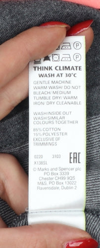 Marks and Spencer Girls Grey 15-16 Years Regular Fit School Uniform Skirt