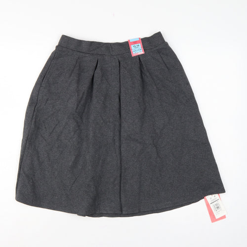 Marks & Spencer Girls Grey Pleated School Uniform Skirt 15-16 Years NWT