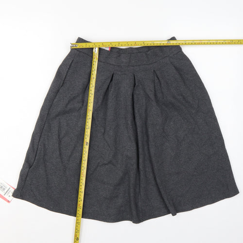Marks & Spencer Girls Grey Pleated School Uniform Skirt 15-16 Years NWT