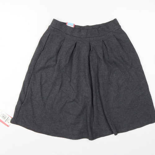 Marks & Spencer Girls Grey Pleated School Uniform Skirt 15-16 Years NWT