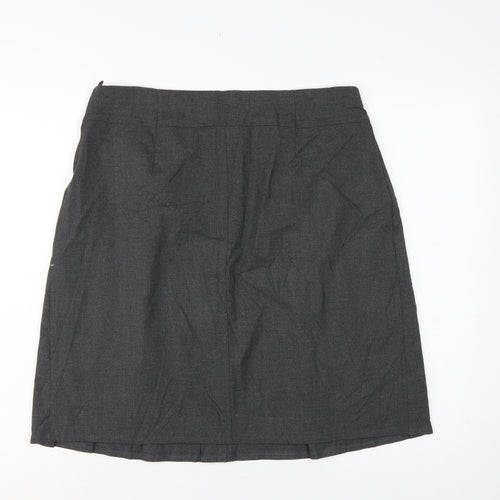 Marks and Spencer Girls Grey 16 Years Pleated Regular Fit School Skirt NWT