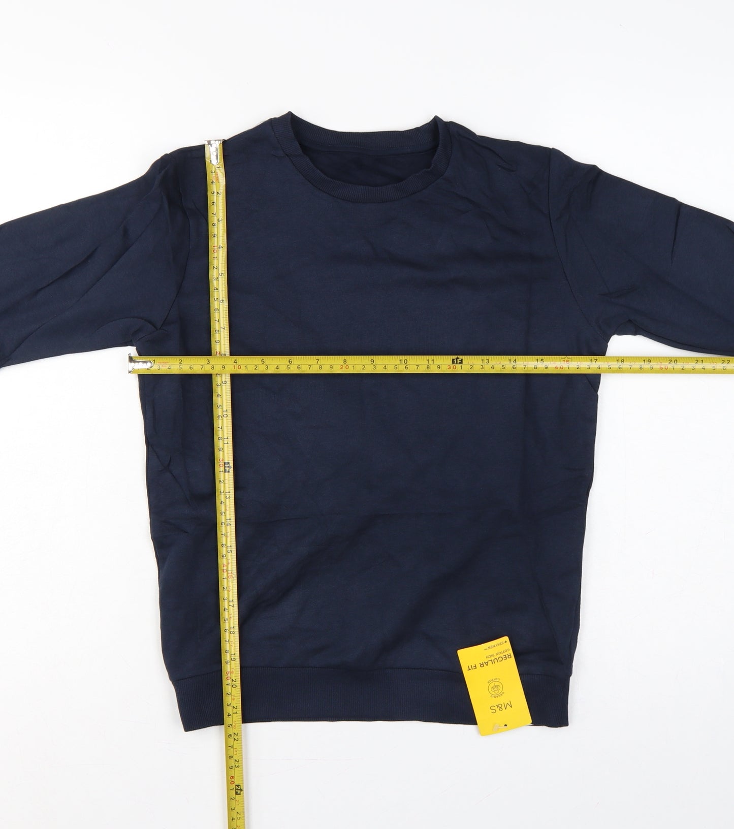 Marks and Spencer Boys Blue 11-12 Years Regular Fit School Sweatshirt